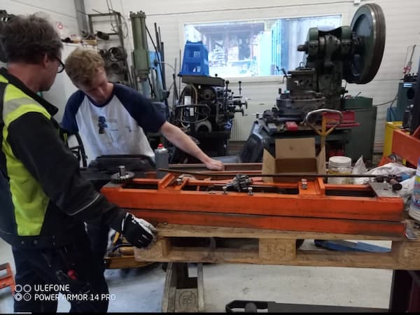 Renovering av special gaffelvagn
